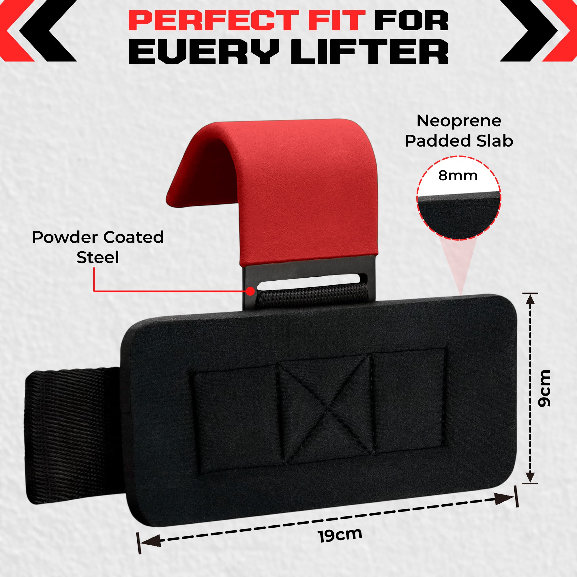 2pcs Weight Lifting Hooks - Heavy Duty Steel Gym Grips 540g with Non Slip Coating - Padded Wrist Support Straps - Perfect for Powerlifting, Deadlifts, Rows, Shrugs - Gym Accessories