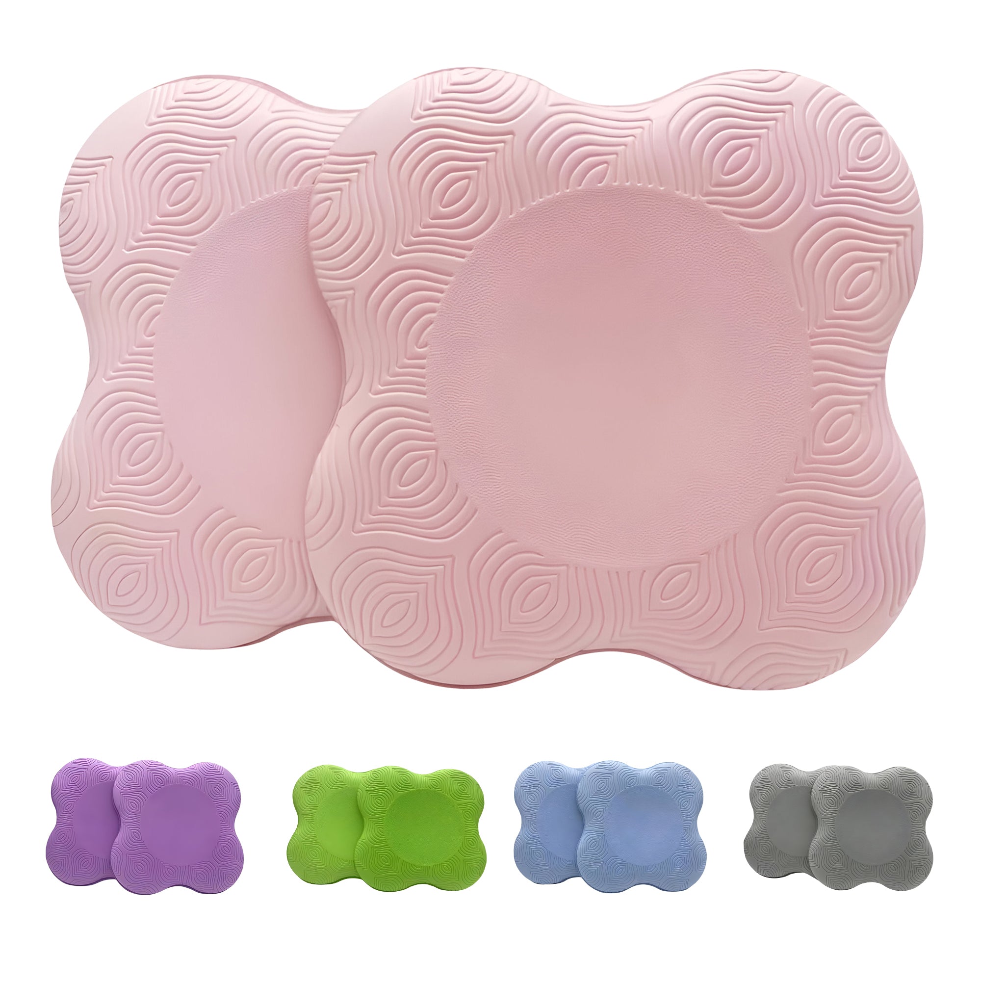 2PCS Yoga Knee Pads - Thick Foam Exercise Pads for Joint Protection - Non Slip Cushion for Knees Elbows Wrists and Hands - Lightweight Durable Workout Accessories for Pilates and Yoga