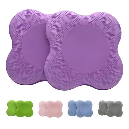 2PCS Yoga Knee Pads - Thick Foam Exercise Pads for Joint Protection - Non Slip Cushion for Knees Elbows Wrists and Hands - Lightweight Durable Workout Accessories for Pilates and Yoga