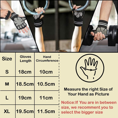 Workout & Weight Lifting Gloves, Non Slip Grip, Adjustable Wrist Support, Breathable Training Gloves for Men and Women, Lightweight Gym Gloves for Fitness and Home Workouts
