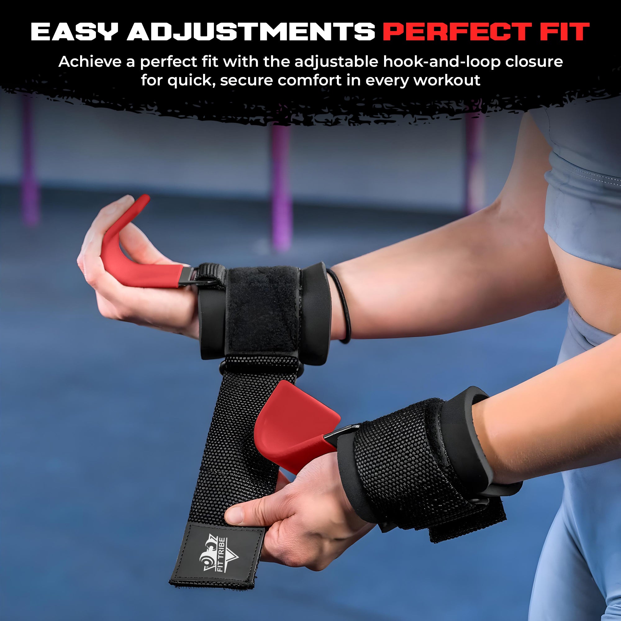 2pcs Weight Lifting Hooks - Heavy Duty Steel Gym Grips 540g with Non Slip Coating - Padded Wrist Support Straps - Perfect for Powerlifting, Deadlifts, Rows, Shrugs - Gym Accessories