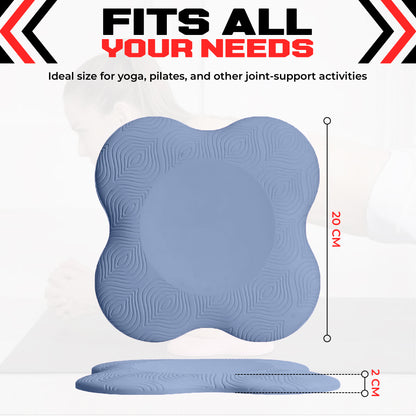 2PCS Yoga Knee Pads - Thick Foam Exercise Pads for Joint Protection - Non Slip Cushion for Knees Elbows Wrists and Hands - Lightweight Durable Workout Accessories for Pilates and Yoga