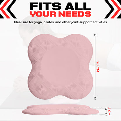 2PCS Yoga Knee Pads - Thick Foam Exercise Pads for Joint Protection - Non Slip Cushion for Knees Elbows Wrists and Hands - Lightweight Durable Workout Accessories for Pilates and Yoga
