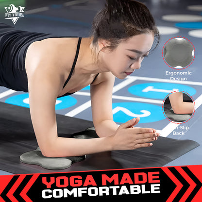 2PCS Yoga Knee Pads - Thick Foam Exercise Pads for Joint Protection - Non Slip Cushion for Knees Elbows Wrists and Hands - Lightweight Durable Workout Accessories for Pilates and Yoga